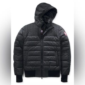 Canada Goose Black Hooded Quilted Puffer Jacket